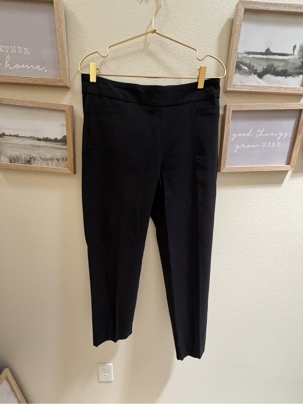 Zac & Rachel Black Ankle-Length Ponte Pants